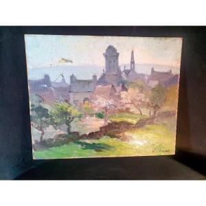 Painting Brittany Jo Coat, Locronan