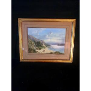 Watercolor Gouache XIX Century Nice Or Türkiye. 