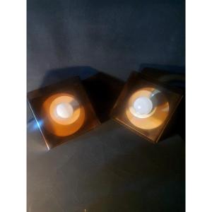 Pair Of Space Age Diso Oxar Wall Lamps Jocelyne Trocmé.
