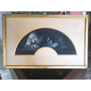 White Gouache Painting Polonceau, Love.