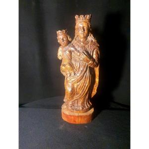 Virgin Sculpture Wood XVI, XVII, High Period.