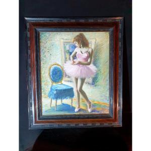 Painting Dancer Helmut Breuninger.