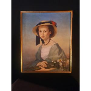Painting Portrait Of A Young Girl XVIII.