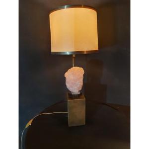 Vintage Quartz Lamp By Willy Daro 