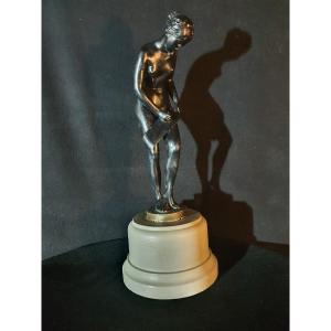 Bronze Sculpture Naked Woman Ferdinand Lepck.