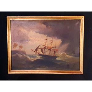 19th Century Marine Painting. 