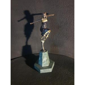 Bronze Sculpture Of A Russian Or Oriental Dancer, Paul Philippe.