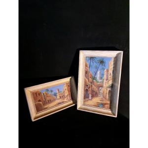 Pair Of Orientalist Paintings By H Torbol.