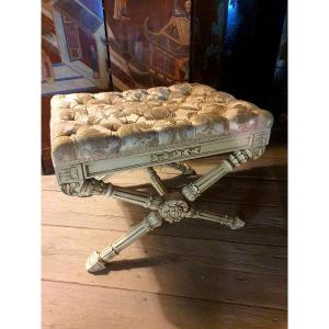 Louis XVI Style Stool, 19th Century. 