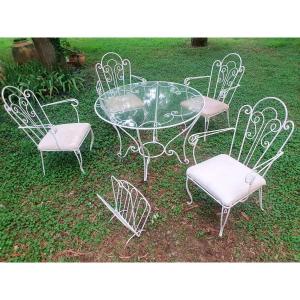 Garden Furniture In The Style Of René Drouet René Prou.