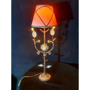 Pierre Casenove School Bronze Lamp.