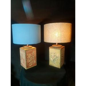 Pair Of Chinese Lamps.