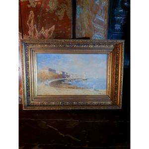 Marine Painting, Paul Flaubert, Impressionist.