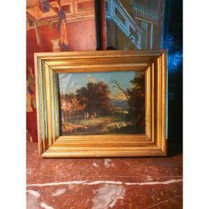 Landscape Painting From The Late 18th Century. 