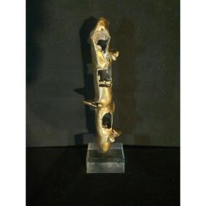 Brutalist Bronze Sculpture, Ramon Viejo.