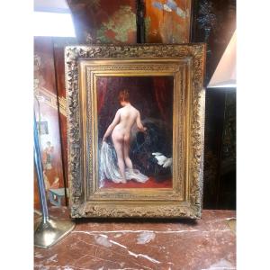 Nude Painting By Pierre Louis Marius Poujol.