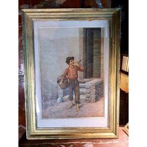 Filippo Indoni Watercolor Painting.