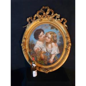 19th Century Painting Of Children. 