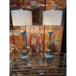 Pair Of Neoclassical Lamps.