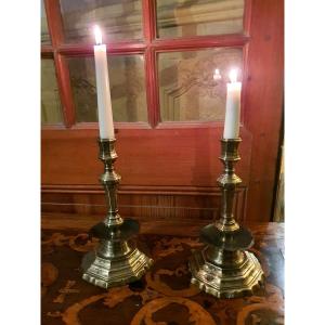 Pair Of Louis XIV Candlesticks 