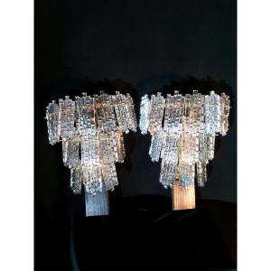 Pair Of Large Hollywood Regency Wall Sconces, Kinkeldey