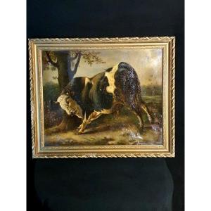 Bull Painting After Brascassat