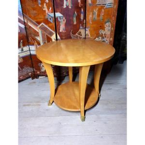 Art Deco Side Table In The Style Of Jules Leleu.