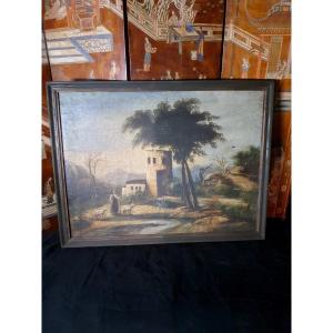 Landscape Painting, Italian School. 