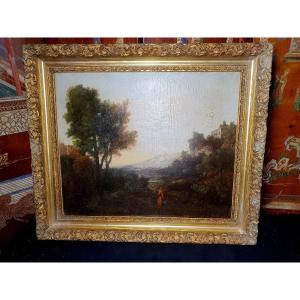 18th-century Landscape Painting In The Italian Style. 