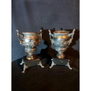 Pair Of Medici Vases With Sphinxes.