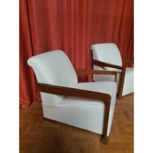 Pair Of Art Deco Armchairs