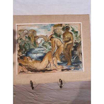 Ventrillon Bathers Painting