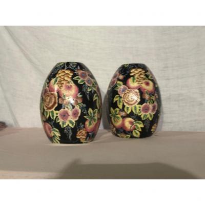 Pair Of Art Deco Vases