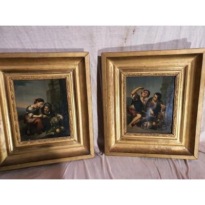 Pair Of Paintings For Gildren