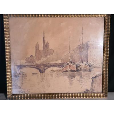 Notre Dame De Paris Painting Adrien Hamon