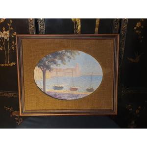 Josep Vidal Collioure Pointillism Painting