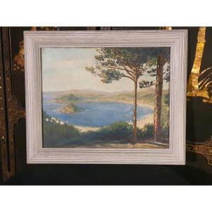 Painting Bay Of San Sebastian, G Pillard.