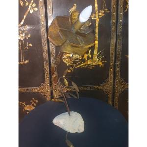 Flower Lamp Attributed Willy Daro.