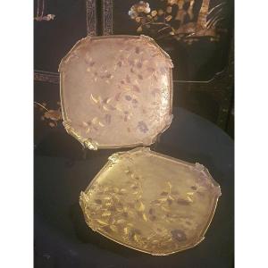 Pair Of Satzuma Japan Dishes