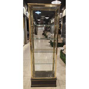 Full-sided Brass Display Cabinet From The 1900s.