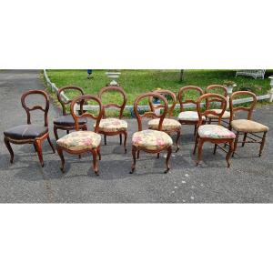 10 Chairs  Louis Philippe