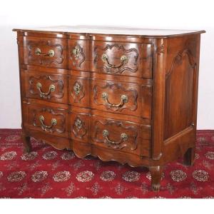 Louis XV Period Crossbow Chest Of Drawers. Provencal Work From The Aix-en-provence Region.
