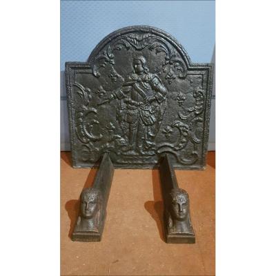 XIX Century Fireplace Plate 53cm X 53 Cm.