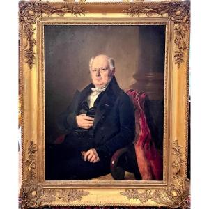 Large Portrait Of A Man Signed