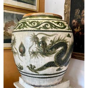 Exceptional Stoneware Jar, Indochina