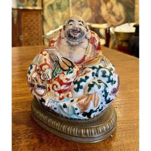 Laughing Buddha, Porcelain Box, 19th Century