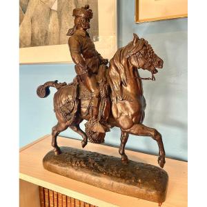 The Spanish Horseman, Bronze Signed Santa Coloma