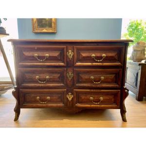 Mazarine Chest Of Drawers In Walnut, 17th Century