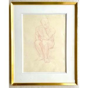 The Thinker, Drawing By Charles Despiau