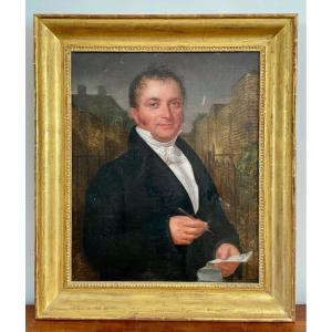 Portrait Of A Wood Merchant, Circa 1820
